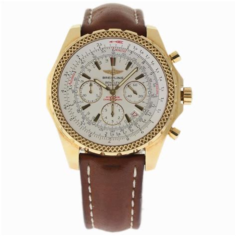 gold breitling bentley watches|breitling bentley pre owned.